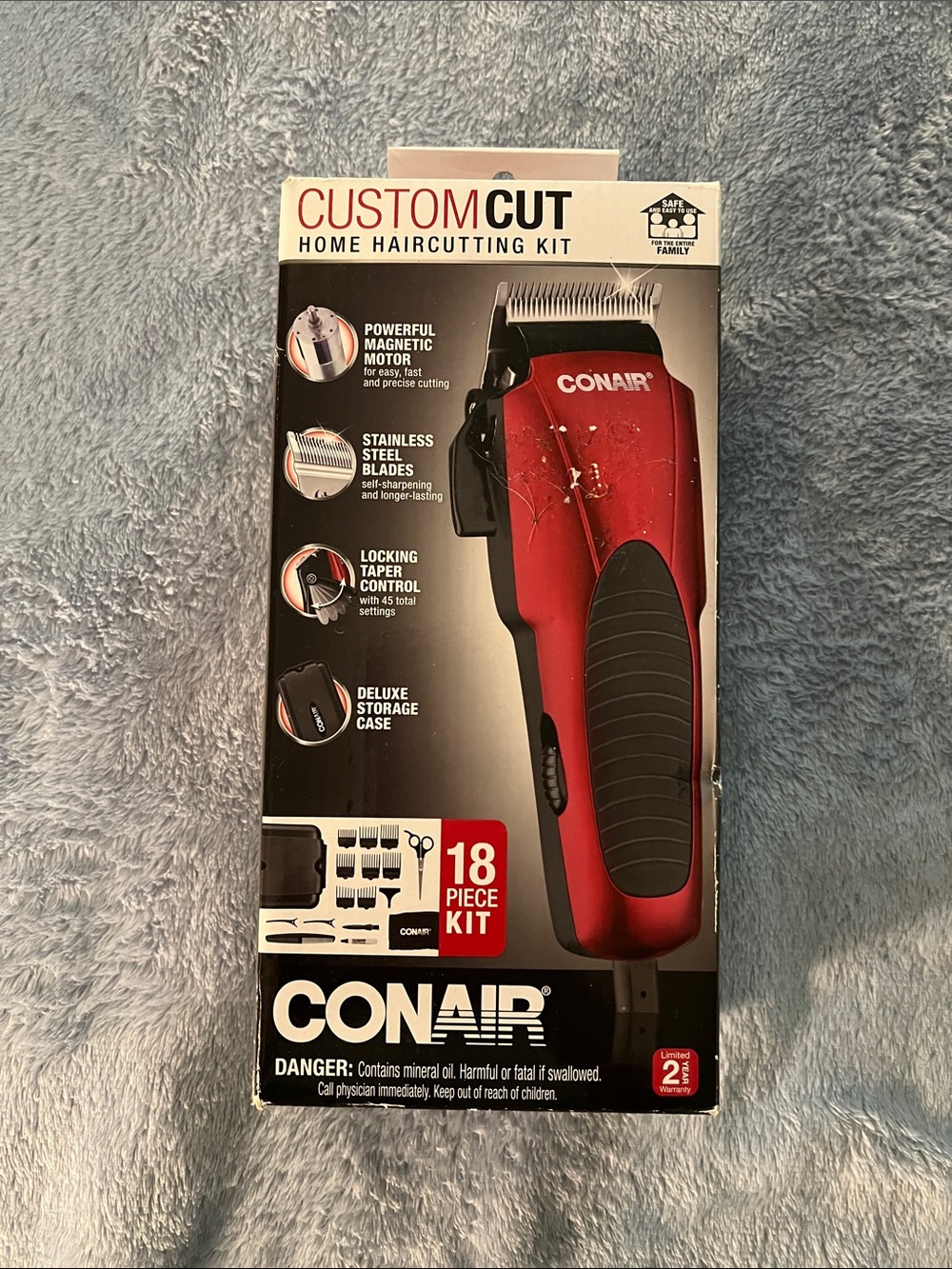 Conair CustomCut Red Home Haircutting Kit